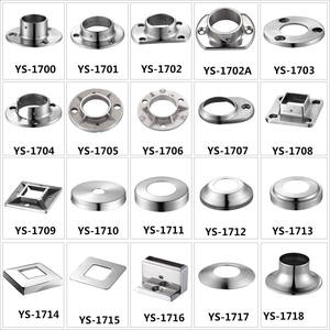 تركيبات الدرابزين، غطاء شفة لحام فولاذي للأرضية/الجدار - Product Image 6