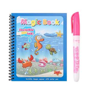 Dipingi con libri d'acqua per bambini dai <span class=keywords><strong>2</strong></span> ai 4 anni regalo di compleanno animale dinosauro unicorno riutilizzare libri di pittura giocattoli con penna - Product Image 6