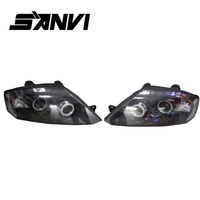 Ensemble de phares de voiture Sanvi Hyundai Coupé 2002-2005, ampoule HID, LED Angel Eye, rétrofit 35W 12V, paire, garantie 1 an
