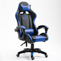 Kursi Gaming Lipat Tinggi Ergonomis Modern dengan Sandaran Tinggi, Dapat Diperpanjang, Pendingin, Bahan Kulit PU, Rangka Baja Tahan Karat