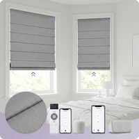 Stores romains double couche jour et nuit en tissu voilage et occultant, stores sur mesure pour les foyers européens