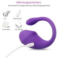 Vibrateur silencieux rechargeable pour femmes, télécommande longue portée sans fil, jouet pour adultes en plein air, Little Tadpole.
