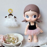 Vêtements de poupée en tissu fantaisie Zsiga SQ065 personnalisés, robe de ballet Kitty, tenue pour mini poupée de 10cm, tenue BJD de 6 pouces