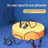 Casque Bluetooth sans fil à conduction aérienne, style non intra-auriculaire, stéréo double oreille, pour sport en extérieur