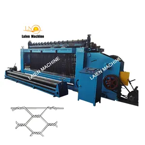 High Speed Automatic Hexagonal Wire Mesh Chicken Fence Cage Gabion Box Making Machine