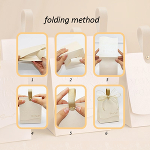 Sô cô la ủng hộ đám cưới túi cô dâu tiệc cưới sinh nhật kỷ niệm Trắng ủng hộ giấy Hộp quà tặng hộp kẹo - Product Image 4