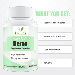 OEM ODM スピルリナとタンポポエキス配合の肝臓と腸のデトックスクレンズカプセル、消化器系の健康をサポートする栄養補助食品 - Product Image 5