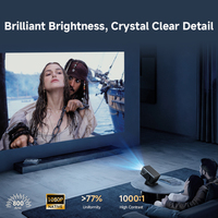 Proyector LCD Portátil 1080P 4K con Android 13 y Corrección Keystone para Cine en Casa y Uso Comercial