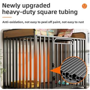 Jaulas para Perros al por Mayor para Perros Pequeños y Medianos, Jaulas de Alambre de Tubo Cuadrado Resistentes para Interiores de Tiendas de Mascotas - Product Image 4