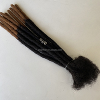 All'ingrosso Locs Crochet naturale fare la macchina intreccio Afro naturale per gli uomini neri 0.6cm umani Dreadlocks stili di extension per capelli