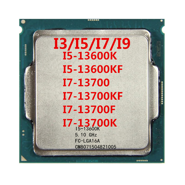I-n-t-el I5-13600K Processor CPU Original Core 5.10GHz/24M 125w Desktop Computer 9400 9400f 9500 9500f 9600 9600k 10500