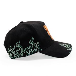 Gorras de Béisbol Personalizadas de 5 Paneles con Bordado de Alta Calidad y Pedrería - Product Image 6
