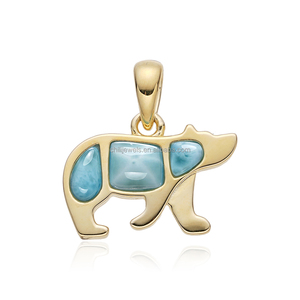 Colgante de Larimar Natural Premium, Joyería Auténtica de Piedra del Mar Caribe al por Mayor - Product Image 5