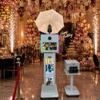 Venta Directa de Fábrica, Kiosco Fotográfico OEM con Pantalla Táctil LCD de 15.6 Pulgadas, Pantalla Multimedia de 29 Pulgadas, Cabina Fotográfica DSLR con Soporte para Impresora