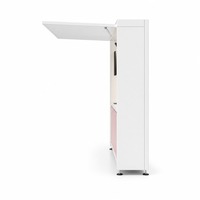 Booth Dapur Luar Ruangan Terintegrasi Dengan Sistem Pencahayaan LED, Kulkas Terpasang, dan Kompor Induksi