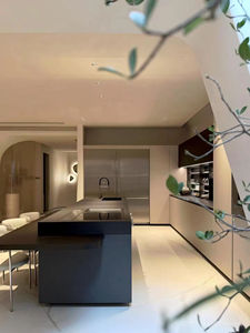 Gabinetes de Cocina de Madera Sólida Minimalistas de Lujo de Alta Gama, Estilo Moderno Personalizado, con Isla para Salas de Estar - Product Image 4