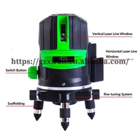 Niveau Laser vert croisé Auto-nivellement, 3 lignes rouges, outil de mesure de niveau Laser à faisceau vert Auto-rotation horizontale et verticale de 360 degrés