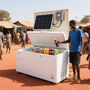<b>12v</b> Deep Freezer 200l-600l Capacity with Solar and <b>Battery</b> for Chest Freezers Solar Powered Freezer - Product Image 1