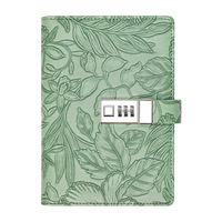 Carnet à mot de passe en similicuir B6 avec serrure, agenda épaissi de style coréen, cadeau en stock