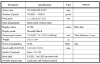 Écran LCD Barre Allongée 29 Pouces 1920x540 IPS LVDS 800 Nits – Panneau LCD Barre Personnalisé Ultra Large