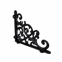 Étagère murale décorative vintage en fonte ornée, support triangulaire pour étagère flottante, décoration intérieure