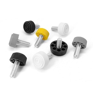 Patas Ajustables de Plástico M8 con Ocho Orificios y Tornillos, Soportes Ajustables en Altura para Muebles - Product Image 3