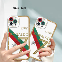 Coque de téléphone portable antichoc à texture givrée, style tendance, équipe de football Messi n°10, pour iPhone 11 12 13 14 15 16 17