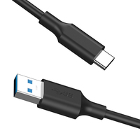 Kabel Data kecepatan tinggi, kabel Data kecepatan tinggi 5Gbps USB 3.0 dengan pengisian cepat 3A, pelindung kepang untuk penggunaan komputer