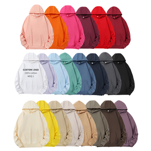 American European New Fashion Cotton Polyester Solid Knitted <b>Hoodie</b> <b>Soft</b> Fleece Warm Comfort Casual Pullover Sweatshirt <b>Hoodie</b> - Product Image 3