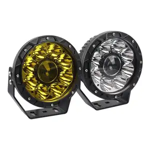 Lampu depan berkendara off-road 60W 140W 5.5 7 9 inci, lampu depan kendaraan traktor spot 4x4 lampu led