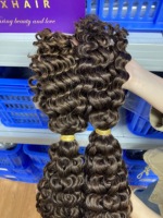 RXHAIR Factory, Cabello Humano 100% para Trenzas, Cabello Super Double Drawn a Granel, Trenzas Boho, Rizado Profundo, Completo y Grueso