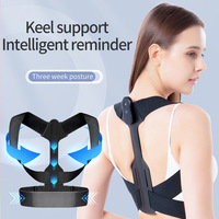 Correcteur de posture intelligent à capteur pour adultes, avec sangle réglable pour le haut du dos, en Spandex, pour hommes et femmes