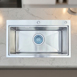 Fregadero de Cocina Rectangular de Acero Inoxidable 304 Hecho a Mano, Montaje Único, Diseño Moderno, Precio Económico - Product Image 5