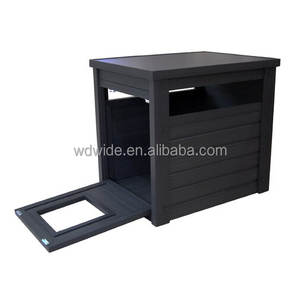 Legno massello per animali domestici Cat cuccia moderna casa per cani all'aperto con mobili lavabili elegante cuccia in legno per cani - Product Image 4