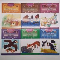Stylo de lecture en forme d'ours pour enfants, 6 livres des Fables d'Aesop, traduction sonore en anglais, chinois, français, italien, lithium