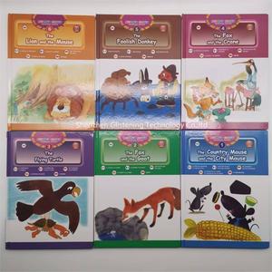 Stylo de lecture en forme d'ours pour enfants, 6 livres des Fables d'Aesop, traduction sonore en anglais, chinois, français, italien, lithium - Product Image 5