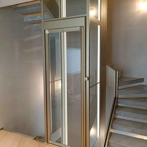 Ascenseur panoramique moderne OTIS à engrenages, ouvert sur trois côtés, capacité 400 kg, pour hôtels - Product Image 1