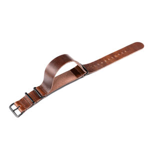 LAIHE Bracelet de montre en cuir tanné à l'huile de haute qualité Bracelet de montre 20mm 22mm Grossiste Bracelet de montre en cuir Zu personnalisé - Product Image 3