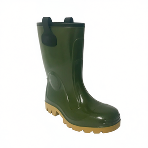 Botas de Seguridad TTAKE Verdes de PVC con Suela de Goma para Protección Laboral - Product Image 2