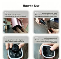 Diffuseur d'huiles essentielles USB sans fil, mini humidificateur d'aromathérapie portable pour voiture, hôtel, chambre à coucher
