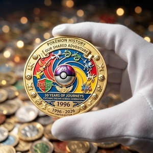 Conception personnalisée Logo Antique Feng Shui Émail 3D Argent Plaqué Or Zinc Métal Pièce de défi Souvenir - Product Image 2