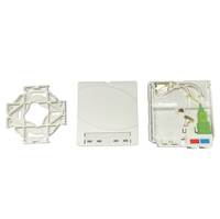 Boîtier mural fibre optique 2 cœurs avec pigtail SC/APC et adaptateur pour réseaux FTTX et télécoms
