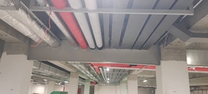 Barrière automatique motorisée rétractable anti-incendie et anti-fumée à gravité, sécurisée en cas <span class=keywords><strong>de</strong></span> panne, pour bâtiments industriels, commerciaux et entrepôts - Product Image 4