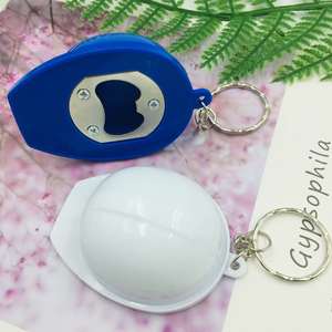 Porte-clés créatif en forme de casque de chantier avec ouvre-bouteille en plastique pour bière personnalisée - Product Image 4