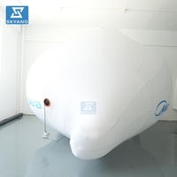 Poupée gonflable en nuage blanc, personnage de dessin animé, mascotte gonflable, décoration publicitaire personnalisée