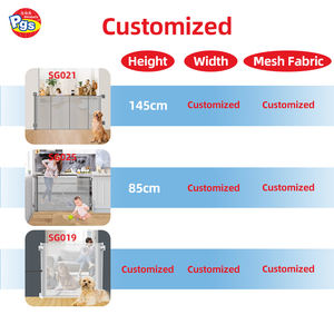Prodigy usine barrière rétractable porte <span class=keywords><strong>pas</strong></span> <span class=keywords><strong>cher</strong></span> bébé-épreuve maille tissu porte pliante garde coffre-fort parc plastique métal Logo - Product Image 2