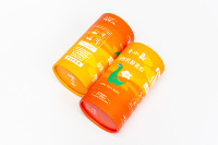 Boîte d'emballage en tube de papier cylindrique imprimé sur mesure de qualité alimentaire pour poudre de complément alimentaire