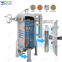 Boîtier de filtre multi-sacs en acier inoxydable 304 316 à ouverture rapide par pince pour la filtration d'émulsion, d'encre, de revêtement, de vernis et de pâte à papier
