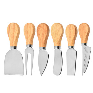Juego de Cuchillos y Tenedores <span class=keywords><strong>para</strong></span> Queso de Acero Inoxidable 304 con Espátula <span class=keywords><strong>para</strong></span> Cocina, Repostería y Herramientas <span class=keywords><strong>para</strong></span> Tabla de Quesos y Pizza - Product Image 1