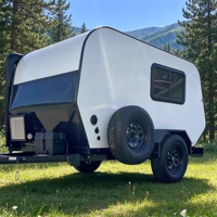 Caravane pliante FRP pour camping-car, caravane tout-terrain, camping-car remorquable, maison mobile pour aventures en plein air